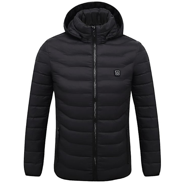 Lämmitetty takki Talvi Ulkona Lämmin Sähkölämmitys Takki 8 Lämmitysaluetta Takit Takit 4XL
