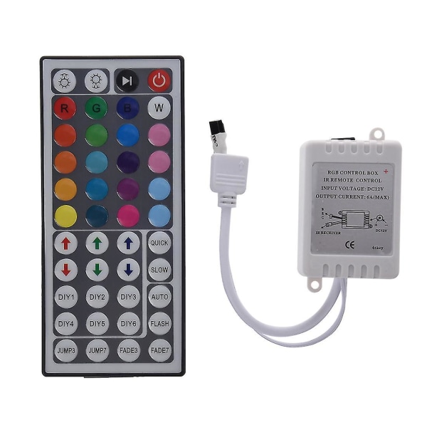44-tangenters IR-fjärrkontroll för RGB 5050 LED-ljusremsor
