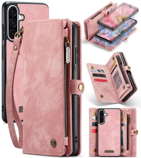 Fodral till Samsung Galaxy A56, Plånboksfodral (rosa)