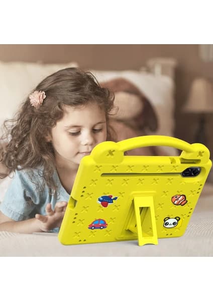 Etui til Honor Pad X9 / Pad X8 Pro (11,5\") Anti-Drop med Stativ Gul