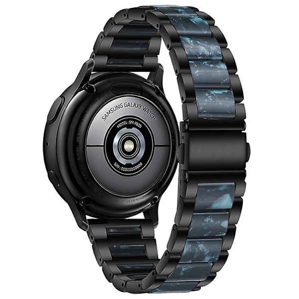 Huawei Watch 3/3 Pro/garmin Venu 2 22 mm:n universal kolmen helmen ruostumattomasta teräksestä + watch Black-Ink