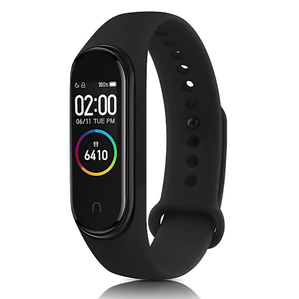 Passande för silikonklocka för Xiaomi 6 Mi 5 Tpu klockarmband M5 armband Xiaomi 4 3 Sport handled Mi 6 Smartwatch tillbehör klocka black For Mi  6