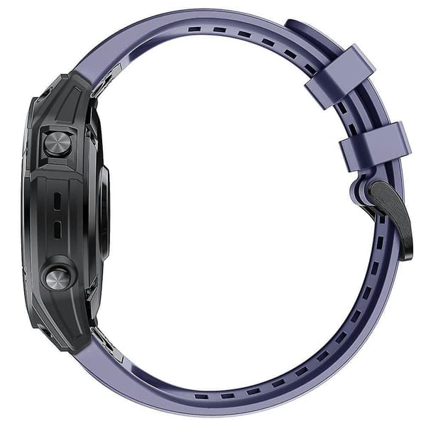 22mm Quick Release Silikonrem for Garmin Fenix 5X Dark Blue