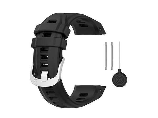 Rem för Garmin Instinct 2S 20Mm Silikon Solid Color Svart Klockarmband
