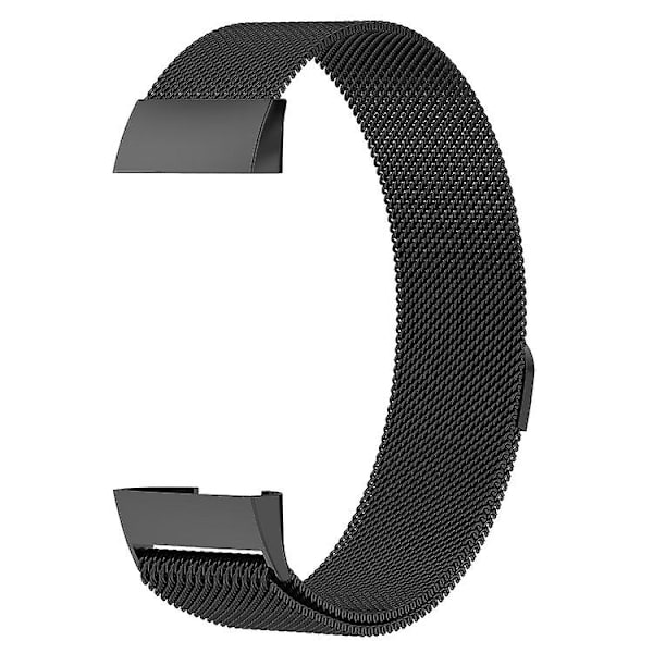 Magneturbånd i rustfrit stål til Fitbit Charge 4small Størrelse: 190x18mm Black