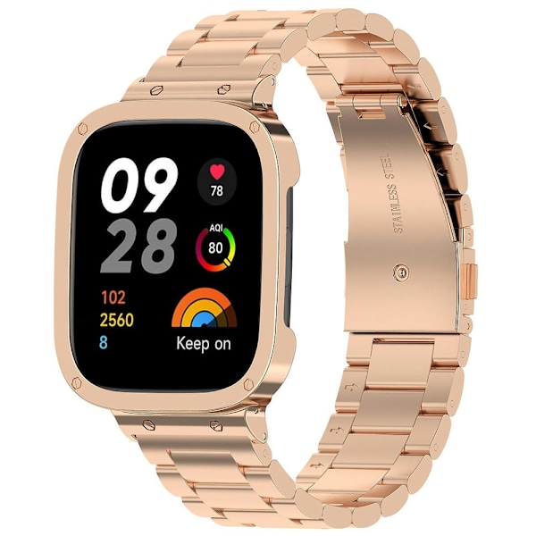2 i 1-rem för Xiaomi Redmi Watch 3 / Mi Watch Lite 3 Rose Gold