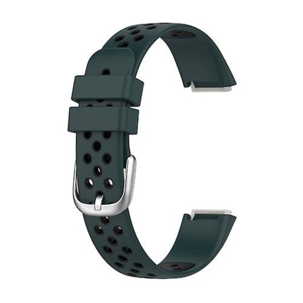 For Fitbit Luxe tofarget silikonklokkerem Olive Green Black