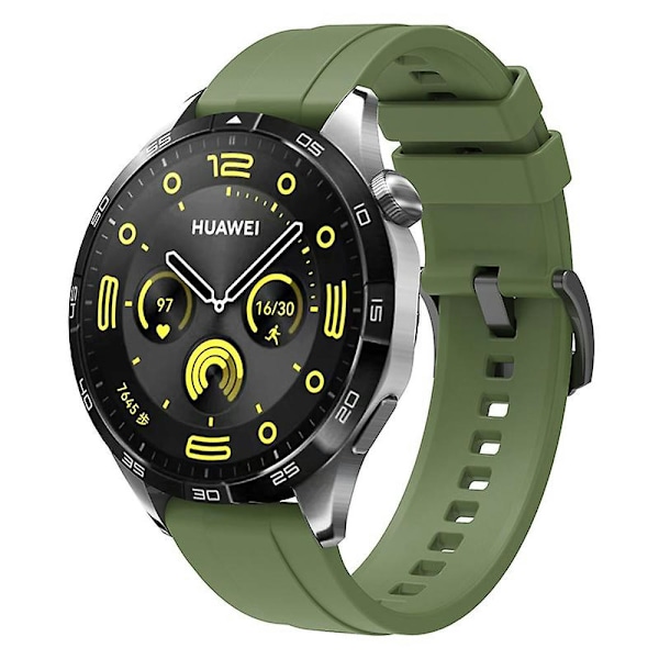 22mm silikone rem til Huawei Watch Gt 4 46mm Green