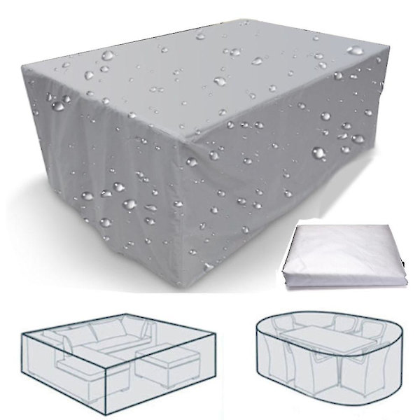 75 storlekar Vattentät Uteplats Trädgårdsmöbler Överdrag Regn Snö Stolsöverdrag 218x218x90cm