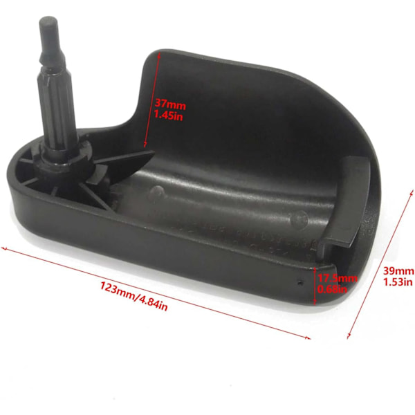 Deksel for panserutløserhåndtak, erstatning for Audi TT MK2 2007-2014