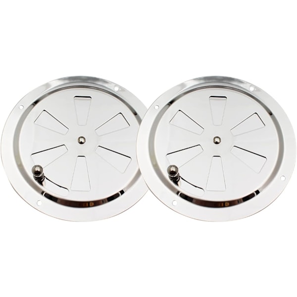 Rostfria Ventilationsrosetter - 2 stycken - 125 mm