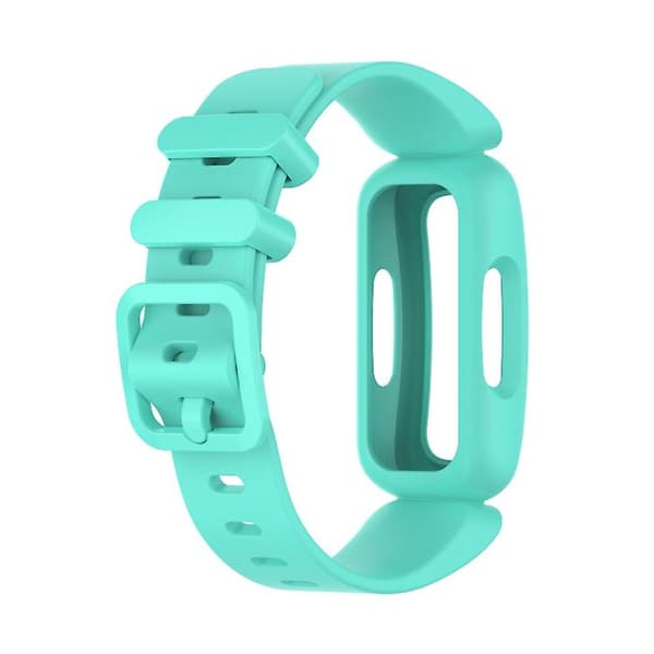 För Fitbit Ace 3 Silicone Integrated Watch Band Lake Blue
