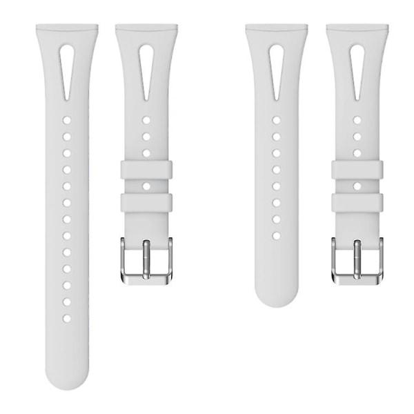 Til Fitbit Versa 3/4 Vanddråbe slankt silikone urbånd Grey