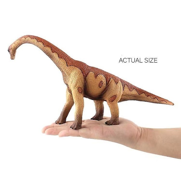 Stor størrelse Jurassic World Simulation Pvc Brontosaurus Brachiosaurus Model Trias Dinosaurus Legetøj Yellow Brachiosaurus