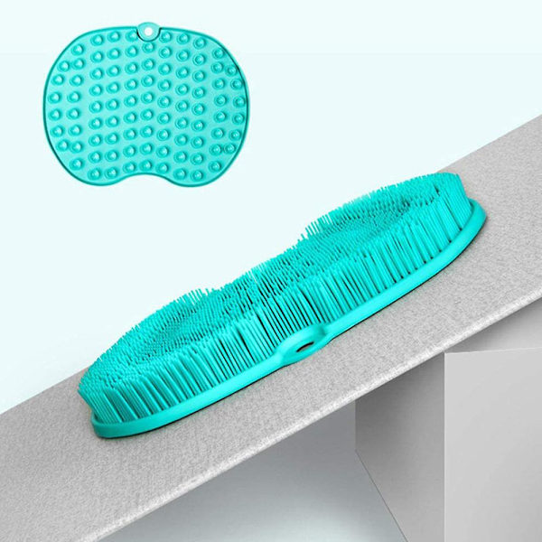 Fotskrubber Massasjer, Akupressurmatte Med Sklisikre Sugekopper Green