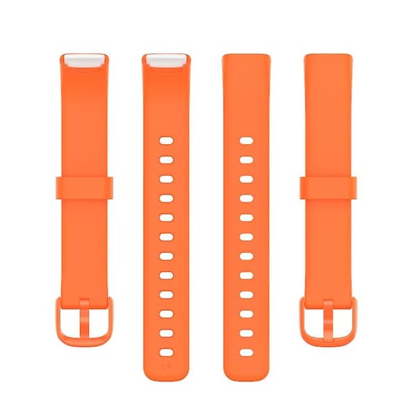 For Fitbit Luxe Silicone Colour Buckle Watch Band Orange