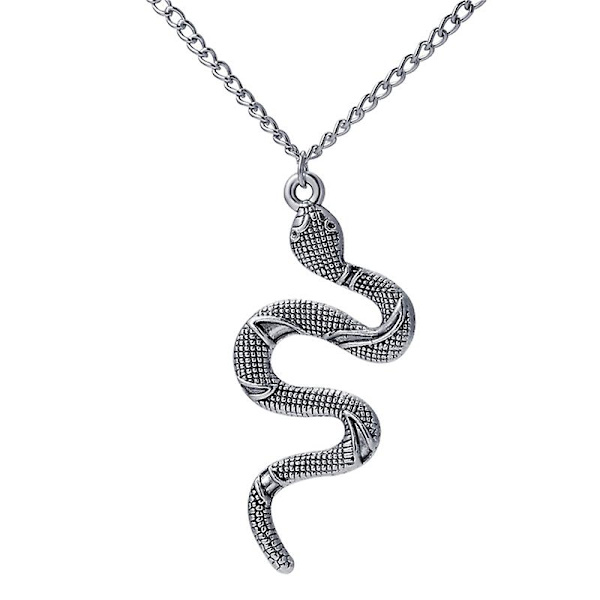 Guld Snake Halsband Silver Snake Pendant Halsband Layered Snake Necklace 2