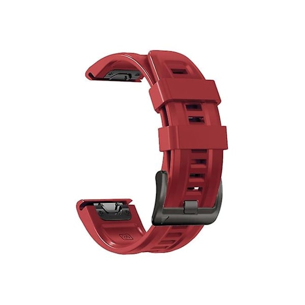 Rem for Garmin Forerunner 945 22 mm silikon sportsrem i ren farge, rød