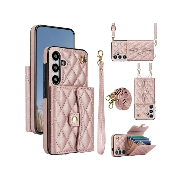 Kotelo Samsung Galaxy A15 5g/4g:lle, TPU ruusukultainen kotelo