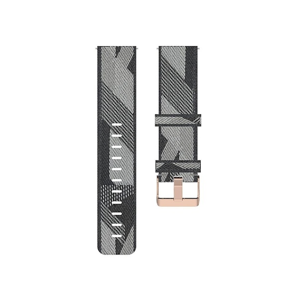 Rem för Garmin Forerunner 645 Music 20Mm Nylonflätad klockarmband Grå
