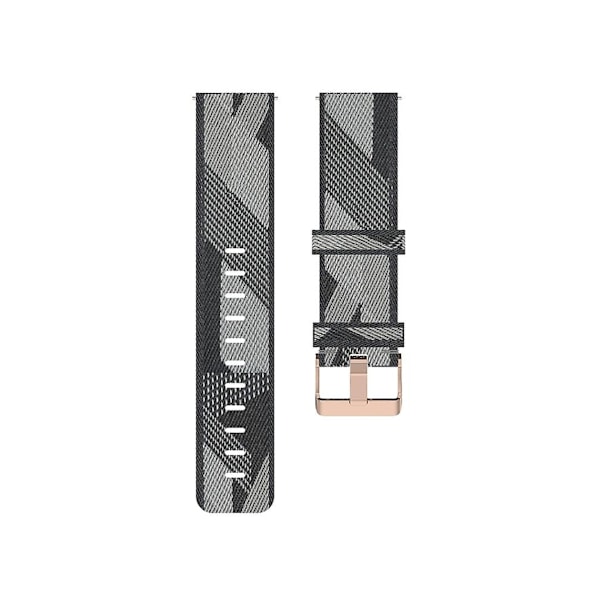 Rem til Garmin Forerunner 645 Music 20Mm Nylon Flettet Urrem Grå