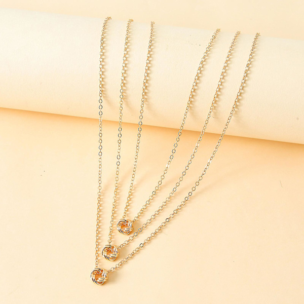 Best Friend Knot Halsband Perfekt födelsedagspresent för långväga vänner Gold 2