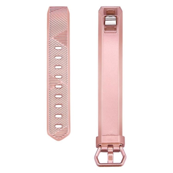 For Fitbit Alta / Alta Hr Metallfarget klokkerem med beltespenne Rose Gold