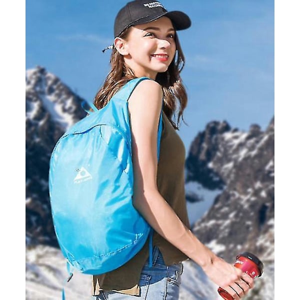18l Ultralekea ulkoilureppu, vedenpitävä, taitettava reppu Shznv blue