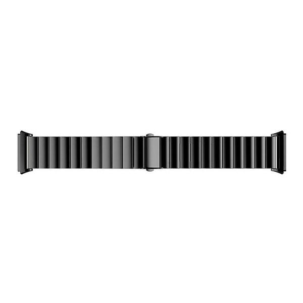 Til Fitbit Ionic urrem i rustfrit stål Black