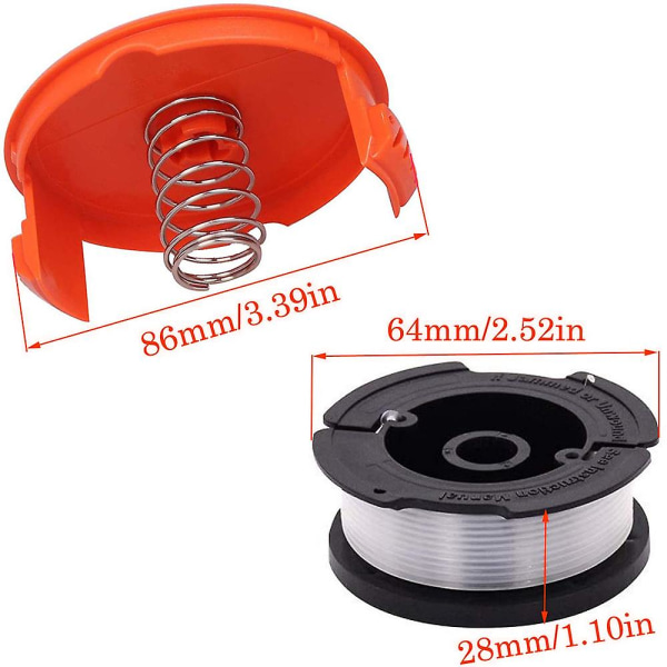 Black+decker A6481 Spole + 6 Pack Line Til Reflex Strimmer