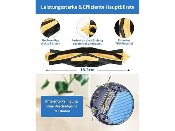 18 Tilbehørsdele til Ecovacs Deebot Ozmo 920 950 T5 T8 Aivi Max Mult