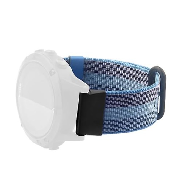 For Garmin Fenix ​​5 Quick Release Nylon Watch Band Lake Blue