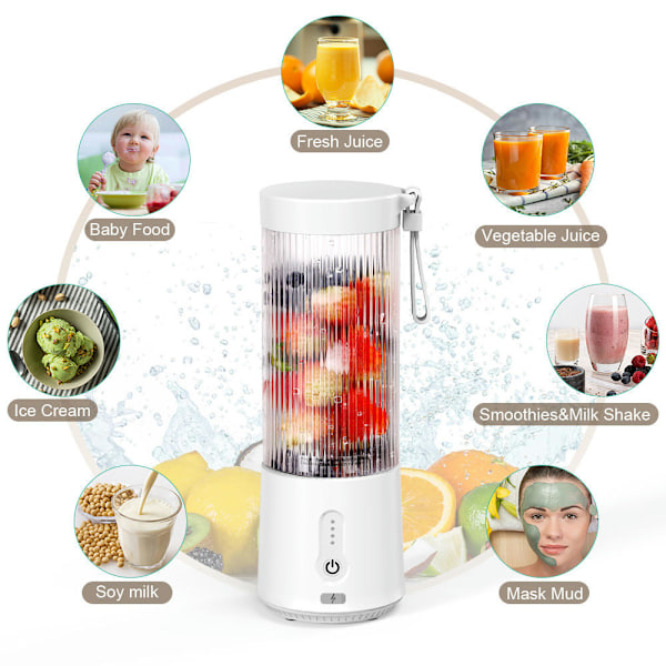 Bærbar Blender Liten Mini Juicer Oppladbar Student Elektrisk Juice Cup Rosa
