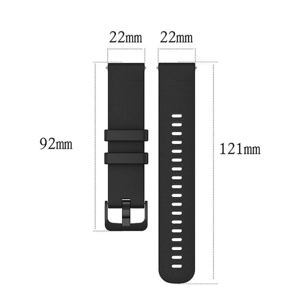 För Garmin Silicone Smart Watch Band Black