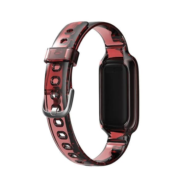 For Fitbit Luxe Silikon integrert klokkerem Red