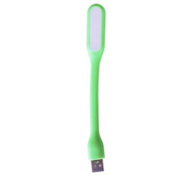 Flexibel LED USB-lampa Boklampa Mini Bärbar USB LED-lampa Strömförsörjning Bärbar Notebook LED-läslampa USB-nattlampa green