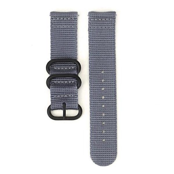 För Suunto 7 Tre-rings stålspänne Nylon watch Grey