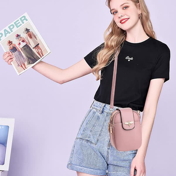 Små Crossbody Tasker til Kvinder Skuldertaske pink