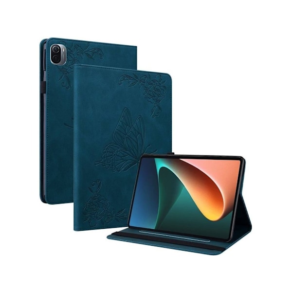 Xiaomi Pad 5/pad 5 Pro Blå Sommerfugl Nettbrettdeksel