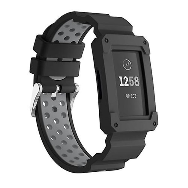 För Fitbit Charge 3 allt-i-ett case Watch Grey