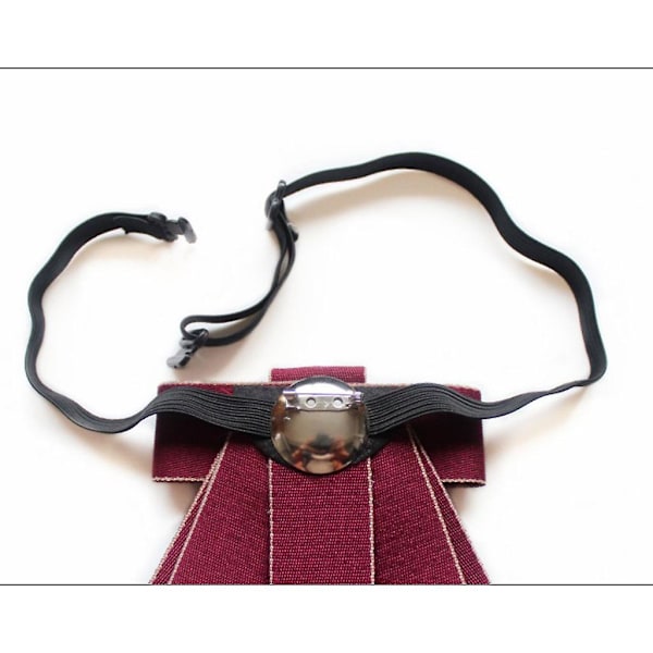 Modebåndssløjfe Formel fest Håndlavet slips Rhinsten Krystal Broche Pin Luksus Justerbare Bukser til bryllup Wine red
