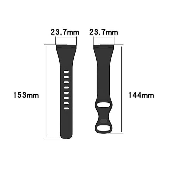 Til Fitbit Versa 4 / Versa 3 / Sense Universal Tpu Watch Band Blue Grey