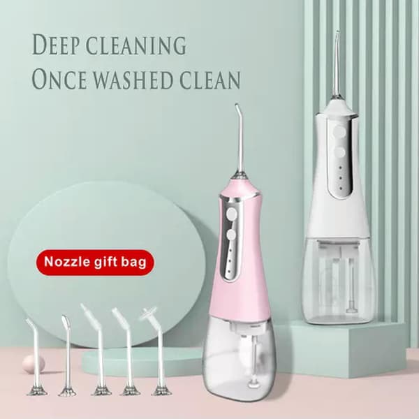 Oral Irrigator Vann Tannbørste 300Ml Rosa