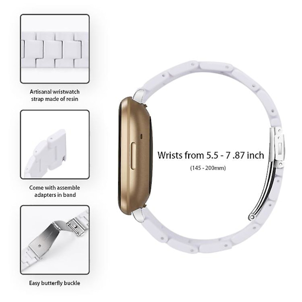 Fitbit Versa 3 / Sense Universal Resin watch White