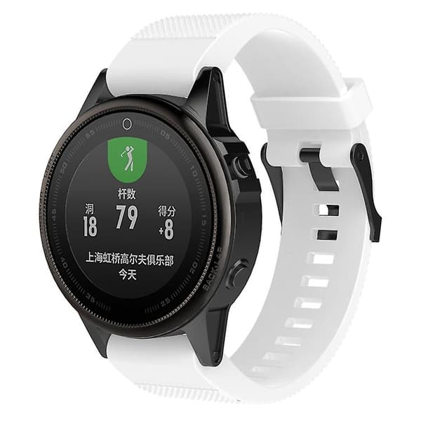 För Garmin Fenix5 22mm watch White)