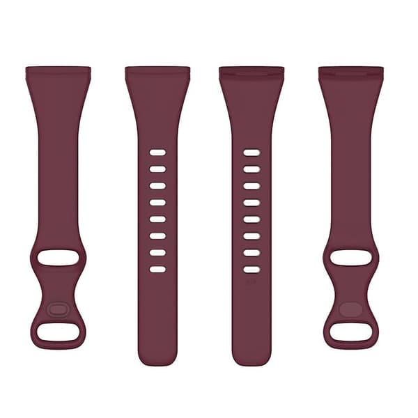 Til Fitbit Versa 4 / Versa 3 / Sense Universal Tpu Watch Band Wine Red