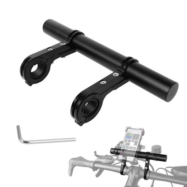 20 cm sykkelstyreforlenger med klemmebraketter