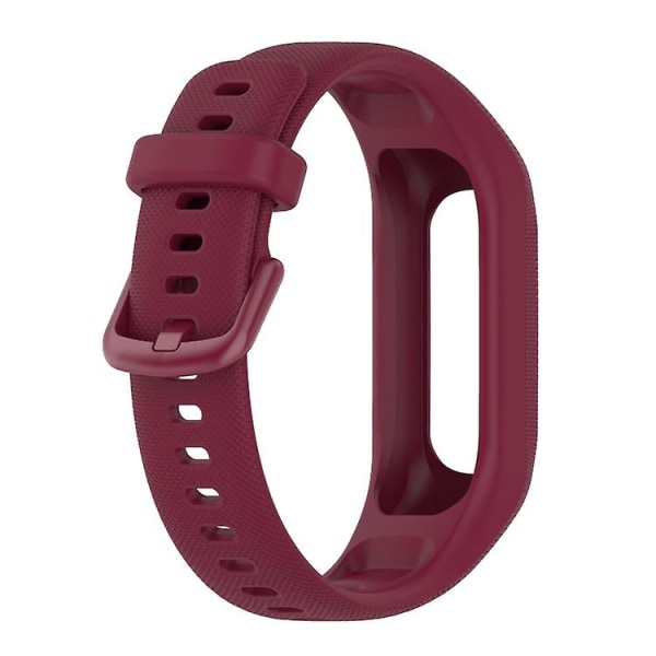 Til Garmin Smart 5 ensfarvet silikoneurrem Wine Red