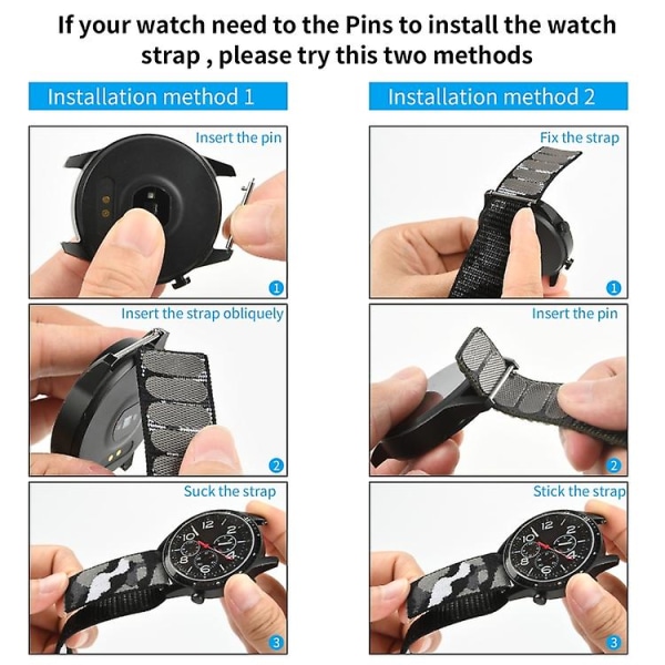 Til Garmin Fenix ​​7x krog og løkke fastener nylon urbånd Colorful