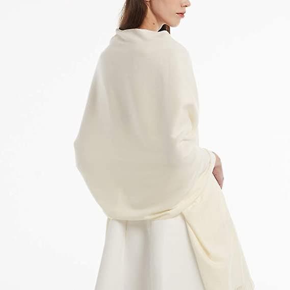 Dame vintertørklæde Cashmere Feel Pashmina Sjal Wraps Bløde varme tæpper tørklæder beige